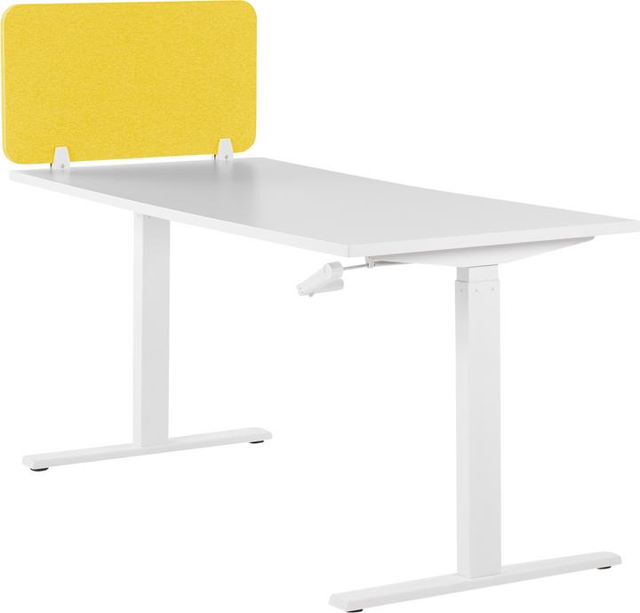 Produktbild Beliani Schreibtischtrennwand senfgelb 72 x 40 cm WALLY