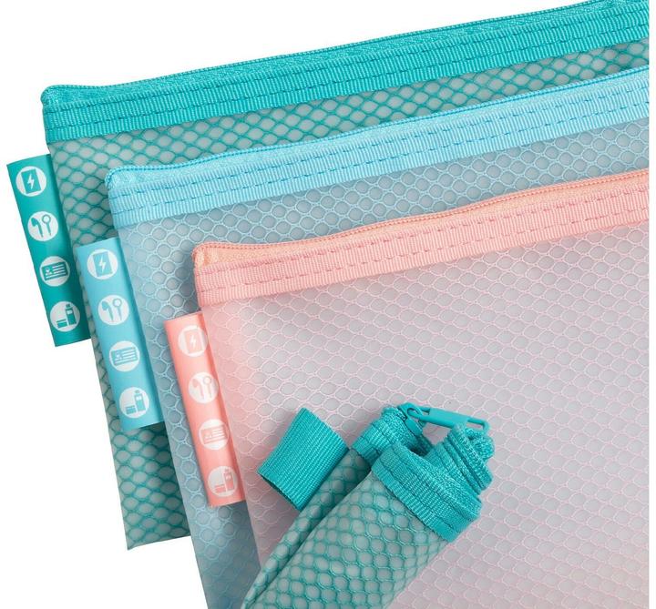 Immagine prodotto Exacompta Tasca con zip 37120E EVA (etilene vinil acetato) Multicolore (A6, 3 x)