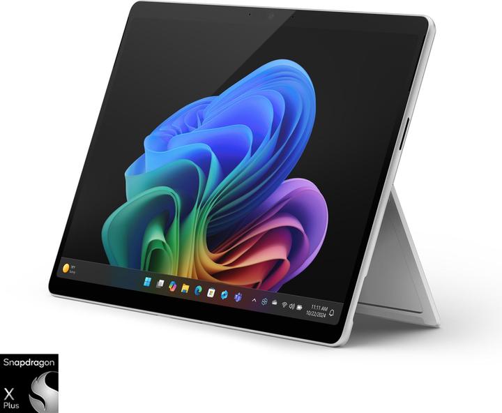 Productafbeelding Microsoft Surface Pro – Copilot+ PC (mit Netzteil) – 11. Edition (13", Snapdragon X Plus X1P-64-100, 16 GB, 512 GB, Zonder toetsenbordindeling)