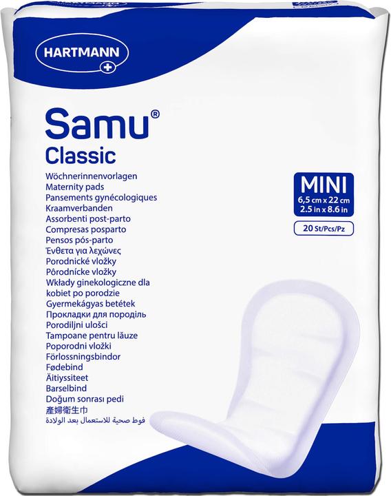 Hartmann Samu Classic Mini Wöchnerinnenvorlagen, 20 St. Pants (20 x, Mini)