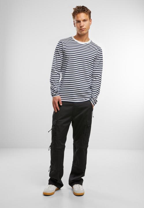 Actual product image Brandit Jerseyshirt Stripe longsleeve - 194235 (L)