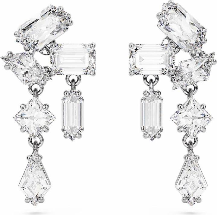 Swarovski Mesmera Drop Ohrhänger Verschiedene Schliffe Weiss (Swarovski Metall)