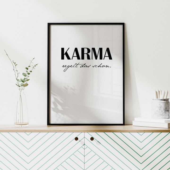 Actual product image Trenddeko Karma will take care of it. (30 x 40 cm)