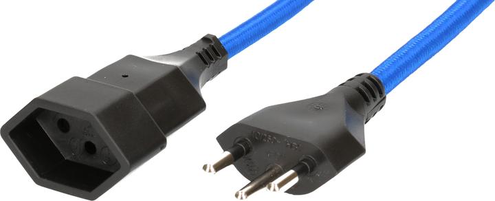 Actual product image Max Hauri Extension cable 3 m T13 - T12, blue (3 m, Type 13)