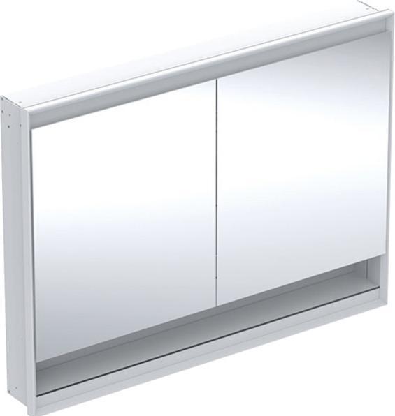 Geberit ONE Spiegelschrank mit ComfortLight, 2 Türen, Unterputzmontage, mit Nische, 120x90x15cm, 50