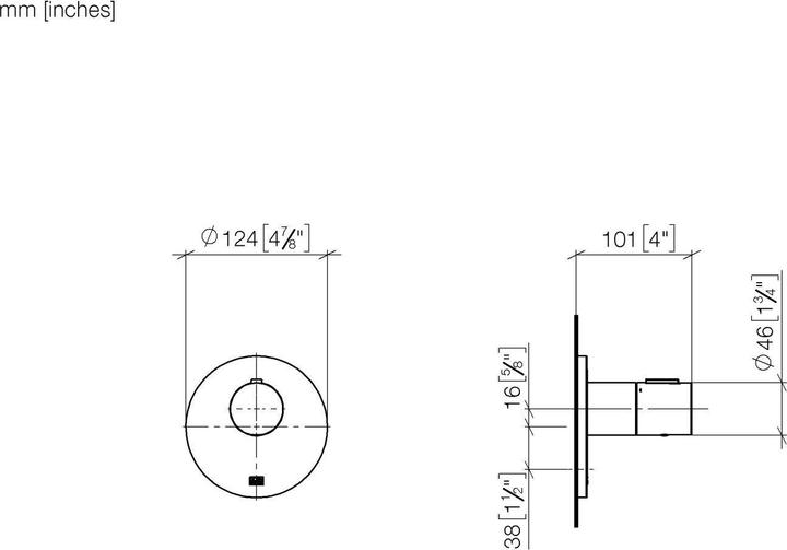 Produktbild Dornbracht xTOOL UP-Thermostat ohne Mengenregulierung 3/4", 36503979