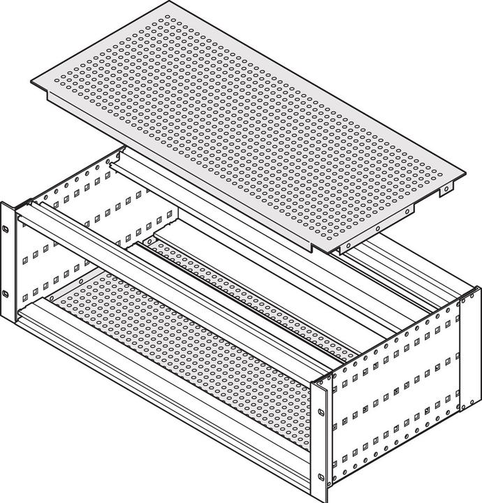 Produktbild Schroff Abdeckblech für Anschraubung an die Seitenwand - ABDECKBLECH EMC 84TE 23