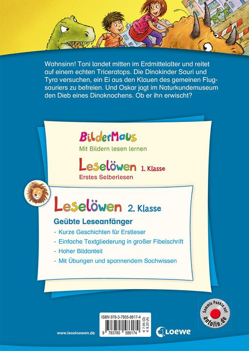Produktbild Leselöwen 2. Klasse - Dinosauriergeschichten (Deutsch, Henriette Wich, Alexander Bux, Loewe Erstlesebücher, 2018)
