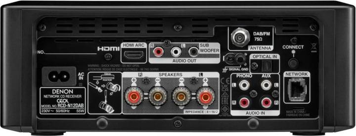 Immagine prodotto Denon CEOL N12 DAB (Multisala, Spotificare collegare, WiFi, Bluetooth, Lettore CD, Airplay, 2x 65 W)