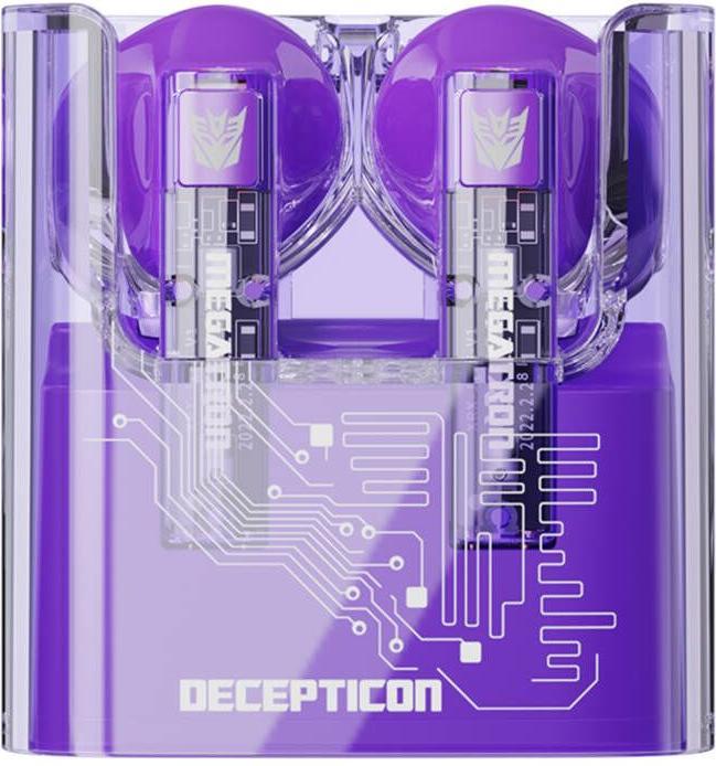 Actual product image Transformers TWS TF-T08 headphones (purple) (Wireless)