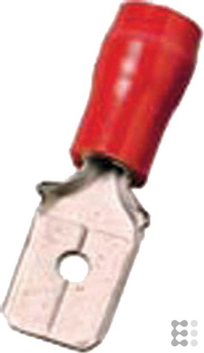 Intercable Flachstecker ICIQ168FS 0,5-1qmm 6,3x0,8 rot Messing