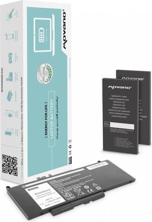Actual product image Movano Battery Dell Latitude E5470 E5570 (BT (1 Cells, 6000 mAh)