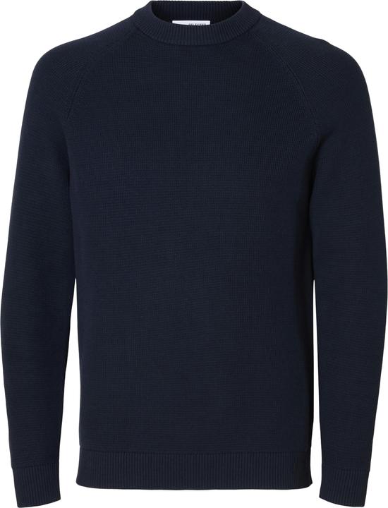 Selected Homme 100% Baumwoll Pullover mit Rundhalsausschnitt