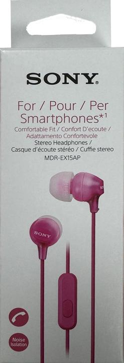 Immagine prodotto Sony Mdr-Ex15ap (Nessuna soppressione del rumore, Cablato)