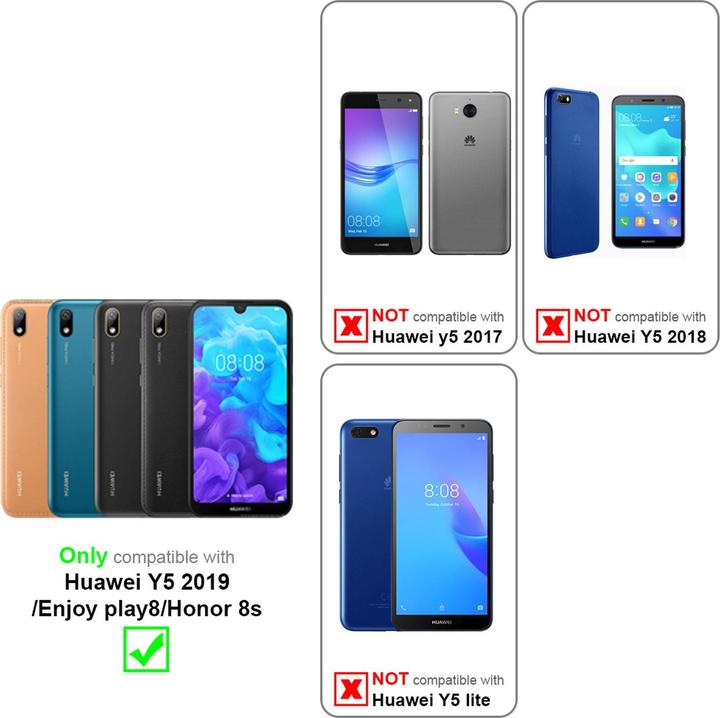 Actual product image Cadorabo Book Jeans Optics Cover (Huawei Y5 (2019))