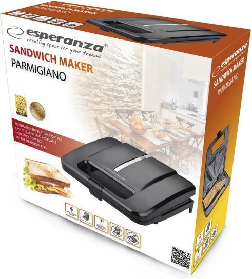 Actual product image Esperanza EKT010 Sandwich toaster (EU plug)