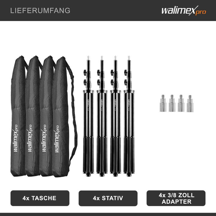 Actual product image Walimex pro 4er Set WT-806 (256 cm, 6 kg)