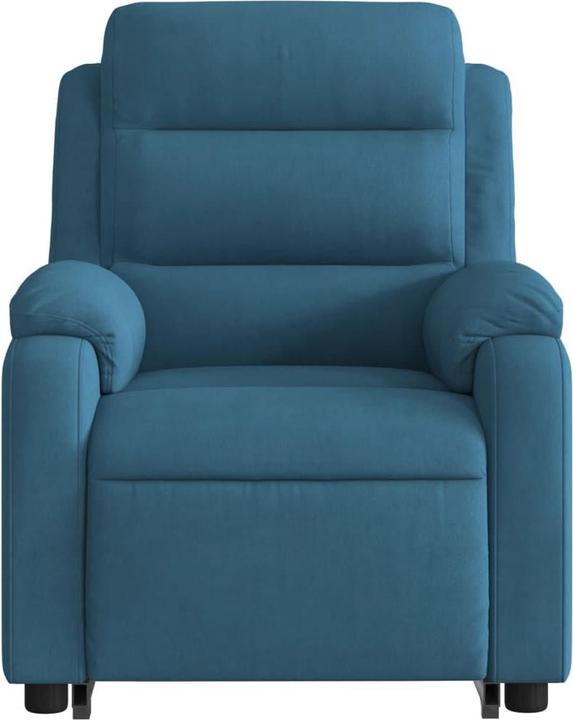 Immagine prodotto VidaXL Poltrona massaggiante con supporto stand-up Poltrona TV Poltrona relax in velluto blu