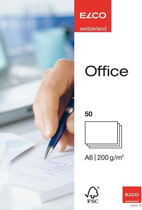 Produktbild Elco Schreibkarten Office (A6, 200 g/m², 50 x)