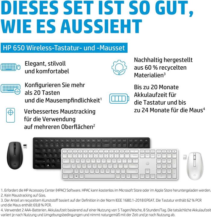 Produktbild HP 650 (DE, Kabellos)