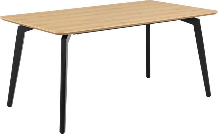 Produktbild AC Design Cadiz Esstisch Basel-Stoff, beige 24, Sockel aus (160 x 90 x 75 cm)