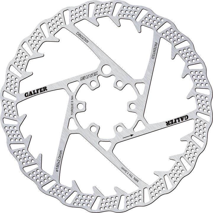 Actual product image Galfer Bike SHARK® brake disc (160 mm)