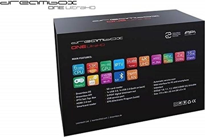 Produktbild Dreambox One Ultra HD (16 GB, 2x DVB-S2X, CI+-Schacht)