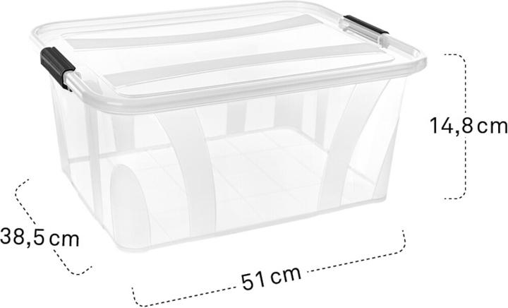 Actual product image Siena Home Set of 3 Storage Box 21 l (51 x 38.5 x 15 cm, 31 l)