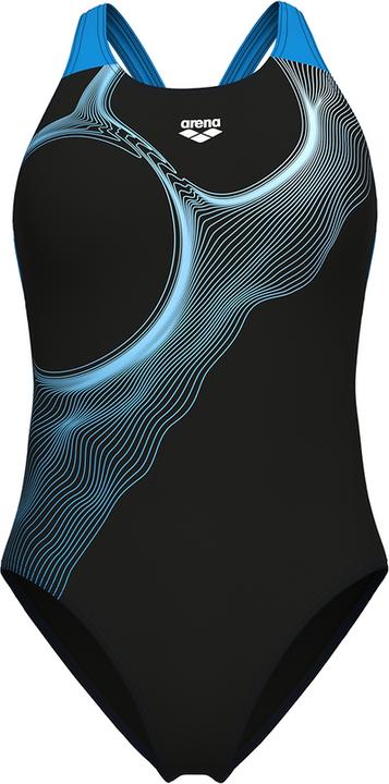 Arena W Ripples Swimsuit V Back B