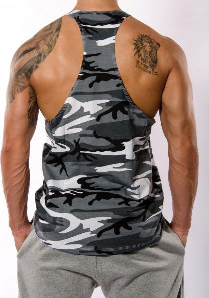 Actual product image Gym Generation Gym Warriors Camo 2.0 Stringer (M)