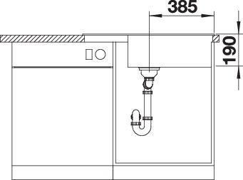 Actual product image Blanco Zia XL 6 S Compact (Top-mounted sink, 78 cm, 50 cm)