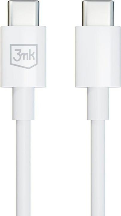 Image du produit 3MK Câble Hyper Cable USB-C - USB-C 100W 1.2m Biały/White (1.20 m, USB 3.2 Gen 1, 100 W)