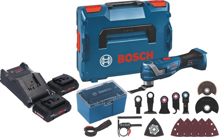 Bosch Professional Bosch GOP 18V-34 Professional Akku Multi Cutter 18 V Starlock Plus + 2x ProCore Akku 4,0 Ah +