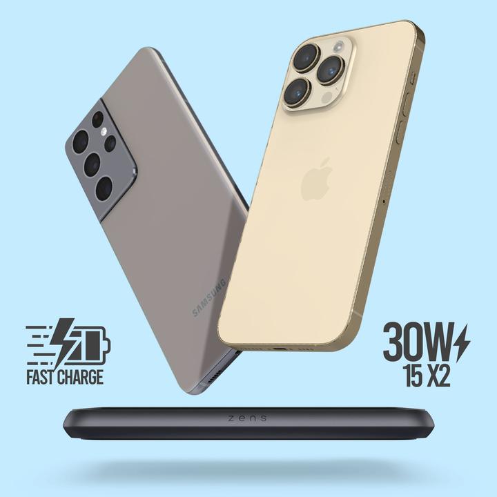 Image du produit Zens Chargeur Liberty en verre (30 W)