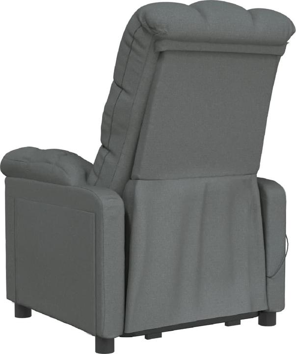 Image du produit VidaXL Fauteuil de massage Fauteuil de télévision Fauteuil de relaxation Tissu gris foncé