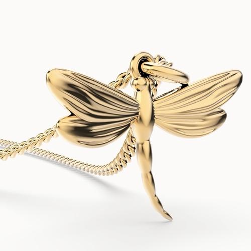 Produktbild MTM Dragon Fly Necklace (18k Gold, Messing, 43 cm)