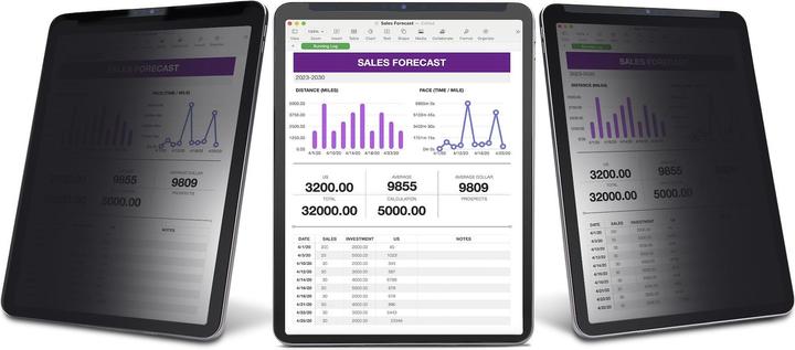 Produktbild StarTech com 4-Wege Blickschutz für 11-Zoll iPad Pro, für Hoch- und Querformat, Touch-fähig, +/- 30 (25 Stück)
