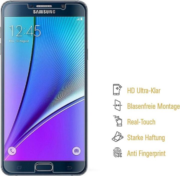 Actual product image Protectorking 3x Displayschutz HD Klar (3 Piece, Samsung Galaxy Note 5)