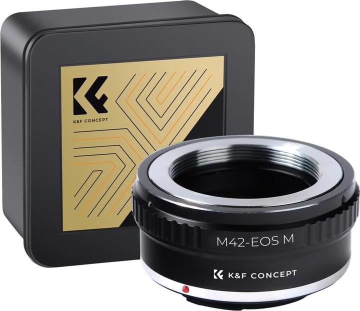 Actual product image K&F Concept High Precision Lens Adapter Mount, M42-EOS M