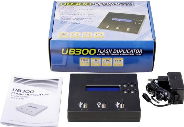 Actual product image Renkforce USB stick cloner 1 to 2 port