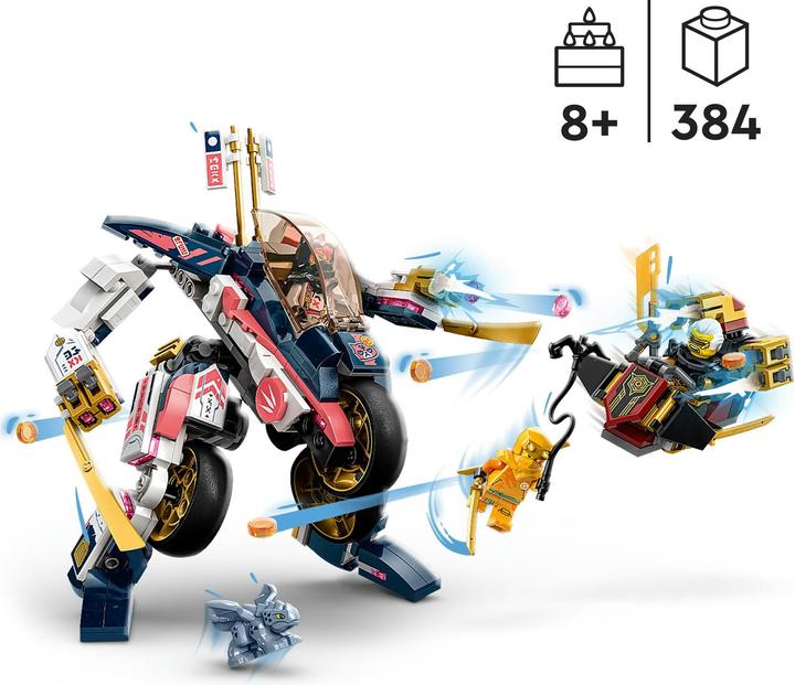 Image du produit LEGO Ninjago Le méca de Sora se transforme en vélo de course (71792). (71792, LEGO Ninjago)