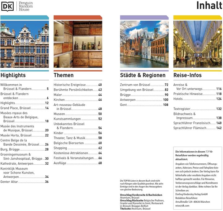 Immagine prodotto TOP10 Reiseführer Brüssel & Flandern (Tedesco, DK Verlag Viaggi, 2024)