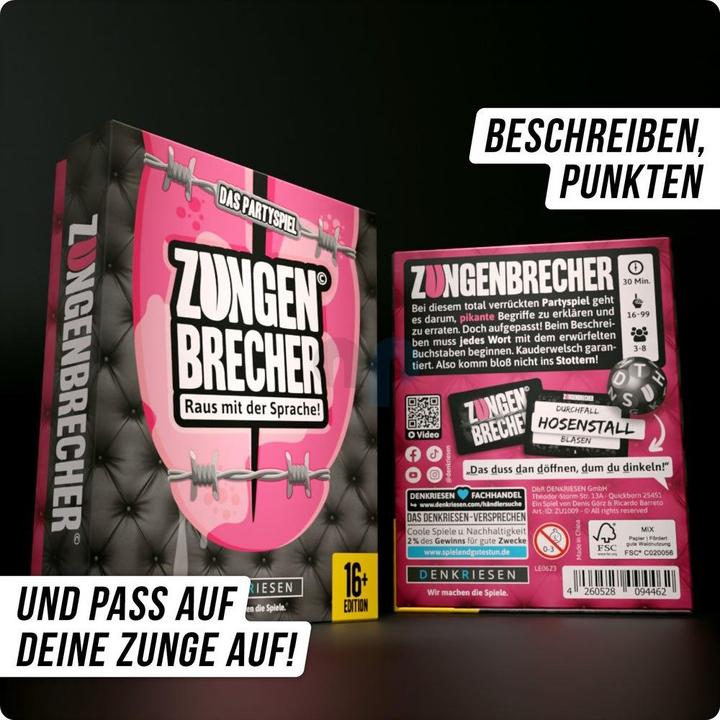 Actual product image Denkriesen Tongue twisters - "out with the language" - from 16 years onwards (German)