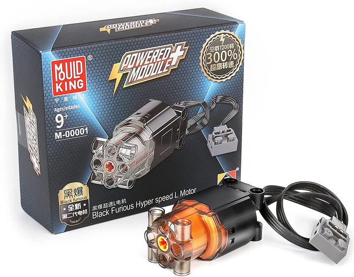 Produktbild Mould King Black Furious Hyper Speed L-Motor
