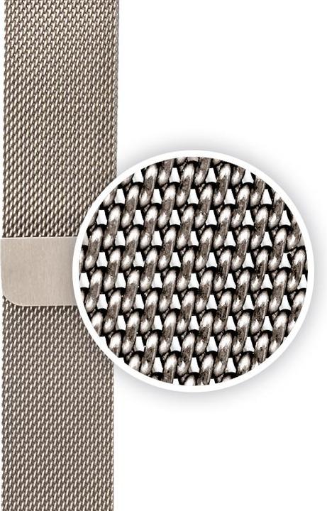 Image du produit Crong Milano Steel – Edelstahlarmband für Apple Watch 42/44/45/49 mm (Champagner) (Acier inoxydable)