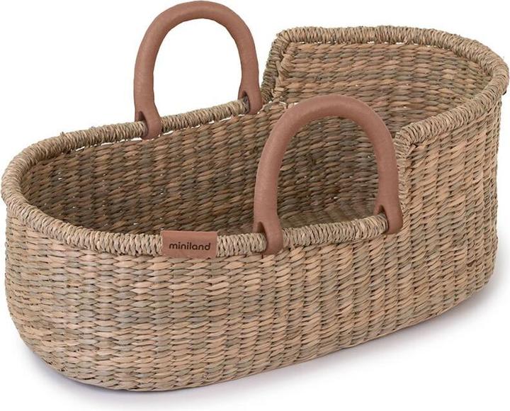 Miniland Dolls Carrying Basket Woven