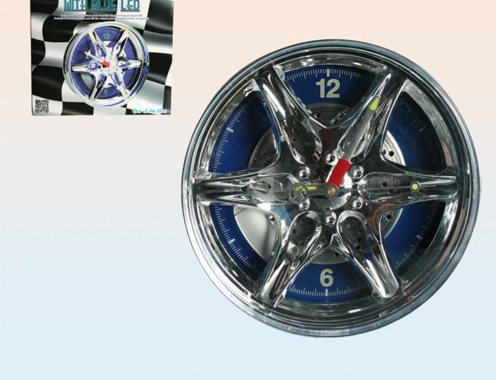 Image du produit Ootb Horloge jante avec LED bleu (27 cm)
