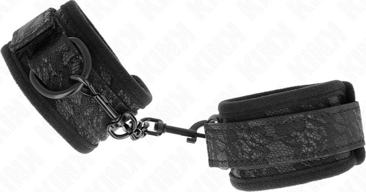Produktbild Kink Dark Lace Cuffs Neoprene Handgelenk Manschetten Verstellbar Schwarz 20-29 cm X 5 cm