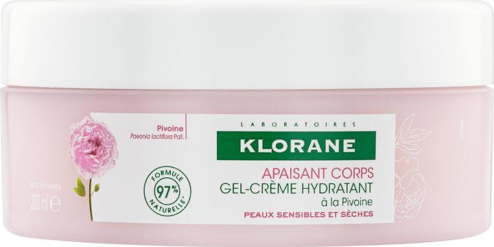Actual product image Klorane Moisturising gel cream with peony (Body milk, 200 ml)