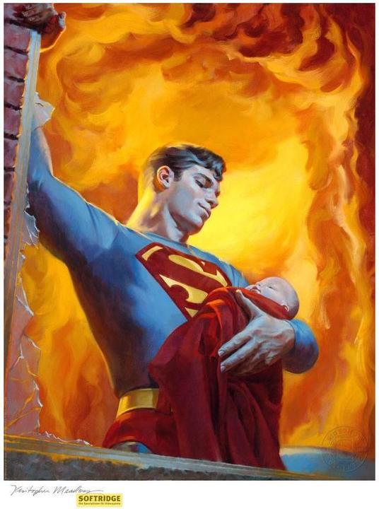 Produktbild Sideshow DC Comics impression Art Print Saving Grace: A Hero's Rescue 46 x 56 cm - non encadrée (46 x 56 cm)